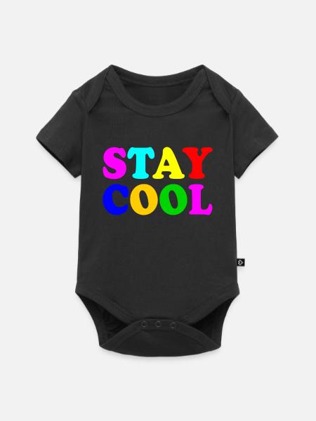 Stay cool - Baby Premium Kurzarmbody - Schwarz
