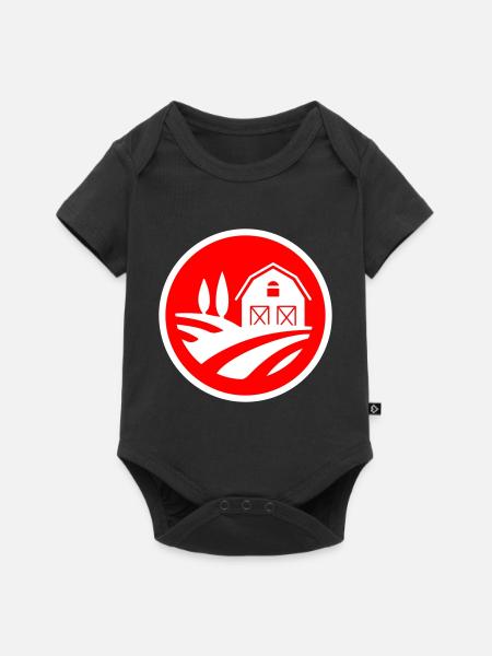 Farm Ernte Kreis - Baby Premium Kurzarmbody - Schwarz
