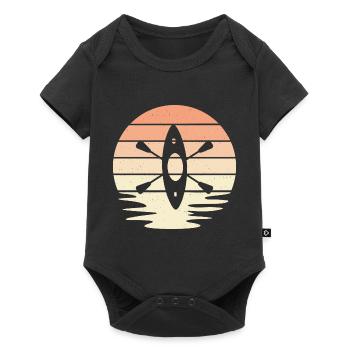 Kayak Design Rétro - Body à manches courtes Premium Bébé - noir - Devant