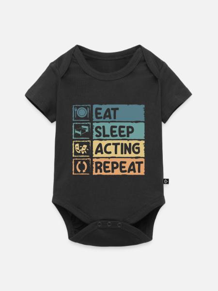 Schauspieler Probe Komödie Oper - Baby Premium Kurzarmbody - Schwarz