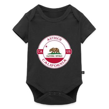 Antioch California Flag USA Travel Souvenir Badge - Body à manches courtes Premium Bébé - noir - Devant