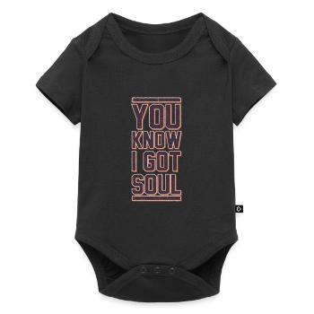 I got Soul - Baby Premium Kurzarmbody - Schwarz - Vorne