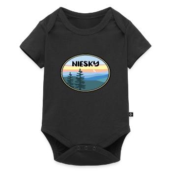 niesky Landschaft - Baby Premium Kurzarmbody - Schwarz - Vorne