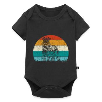 Kerry Blue Terrier Dog Vintage Retro - Baby Premium short-sleeve bodysuit - black - Front