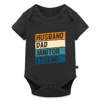 Ordures de gardien - Body à manches courtes Premium Bébé - noir - Devant