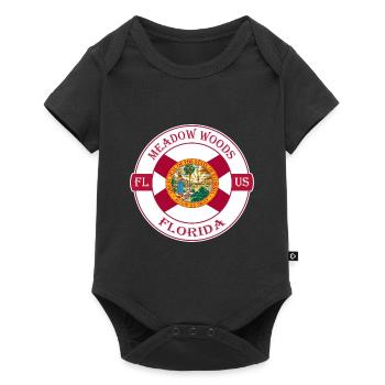Meadow Woods Florida Flag USA Souvenir Badge - Body à manches courtes Premium Bébé - noir - Devant