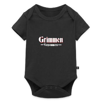 grimmen altdeutsche Schrift - Baby Premium Kurzarmbody - Schwarz - Vorne