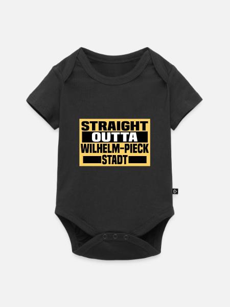 GubenWilhelm Pieck Stadt - Baby Premium Kurzarmbody - Schwarz