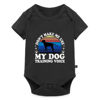 Silhouette de chien Anglo Francais de Petite Venerie - Body à manches courtes Premium Bébé - noir - Devant