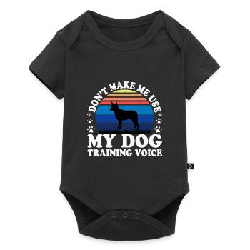 Australian Stumpy Tail Cattle Dog Silhouette - Baby Premium Kurzarmbody - Schwarz - Vorne