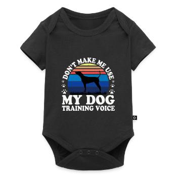 Noir Et Tan Coonhound Chien Silhouette Rétro Soleil - Body à manches courtes Premium Bébé - noir - Devant