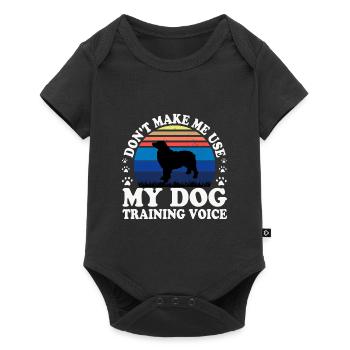 Bernois untain Dog Lover Silhouette Retro Sunset - Body à manches courtes Premium Bébé - noir - Devant