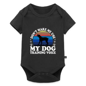 Boerboel Dog Lover Silhouette Vintage Sunset - Baby Premium short-sleeve bodysuit - black - Front
