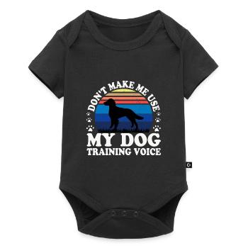 Britanny Dog Lover Silhouette Vintage Sunset - Body à manches courtes Premium Bébé - noir - Devant