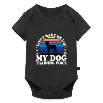Cao Fila De Seo Miguel Dog Silhouette Retro Sunset - Baby Premium short-sleeve bodysuit - black - Front