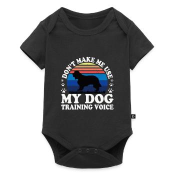 Cocker Spaniel Dog Lover Silhouette Vintage Sunset - Baby Premium short-sleeve bodysuit - black - Front