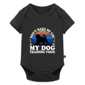 Cockapoo Dog Lover Silhouette Vintage Sunset - Baby Premium short-sleeve bodysuit - black - Front