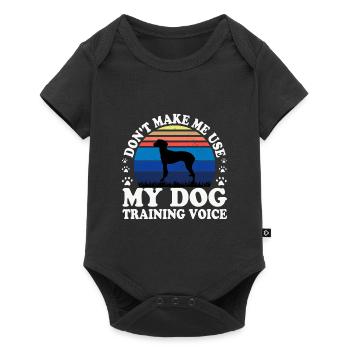 Hygenhund Dog Lover Silhouette Vintage Sunset - Body à manches courtes Premium Bébé - noir - Devant