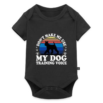 Welsh Terrier Dog Lover Silhouette Vintage Sunset - Baby Premium short-sleeve bodysuit - black - Front