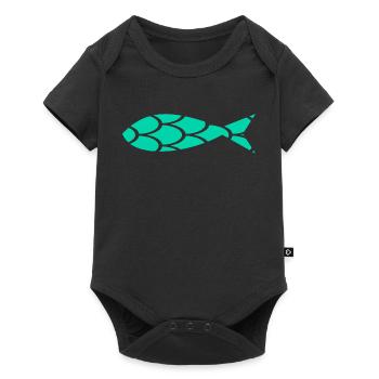 SARDINE. FISH. APRIL FOOL. EASTER. SEA - Baby Premium short-sleeve bodysuit - black - Front
