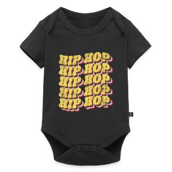 Hip Hop Vintage - Baby Premium short-sleeve bodysuit - black - Front