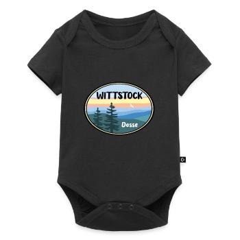 Wittstock - Baby Premium Kurzarmbody - Schwarz - Vorne