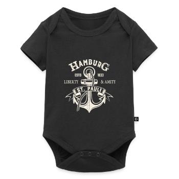 Hambourg St. Pauli Anchor sailor sailor cadeau - Body à manches courtes Premium Bébé - noir - Devant