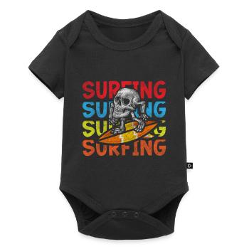 Sports nautiques Planche à voile Cool - Body à manches courtes Premium Bébé - noir - Devant