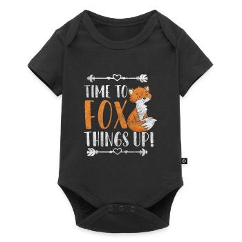 Animal Clever Wild Wilderness - Baby Premium short-sleeve bodysuit - black - Front