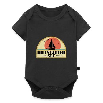Millstätter See - Baby Premium Kurzarmbody - Schwarz - Vorne