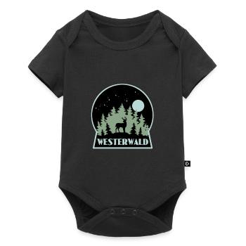 Westerwald - Baby Premium Kurzarmbody - Schwarz - Vorne