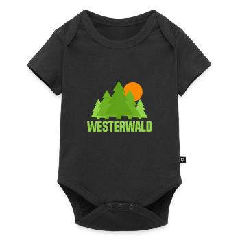 Westerwald - Baby Premium Kurzarmbody - Schwarz - Vorne