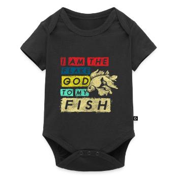 Aquarium aquarist algae goldfish - Baby Premium short-sleeve bodysuit - black - Front