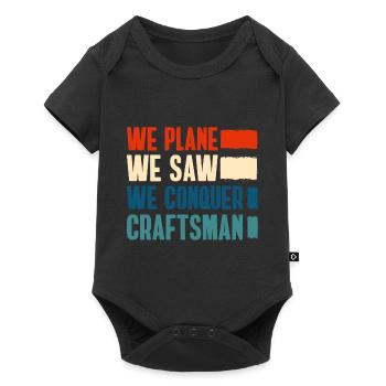 Tool work plumber carpenter - Baby Premium short-sleeve bodysuit - black - Front