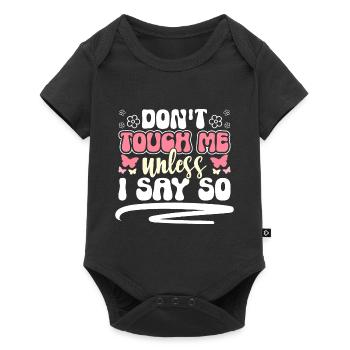 Just Look Funny Hands Off Antisocial - Baby Premium short-sleeve bodysuit - black - Front