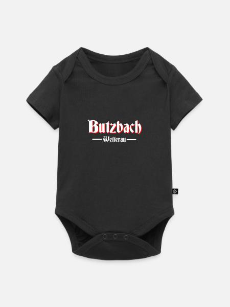 Butzbach - Baby Premium Kurzarmbody - Schwarz