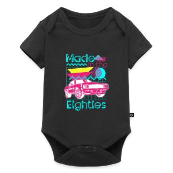 Neon Cool Costume Neon Enseignes - Body à manches courtes Premium Bébé - noir - Devant