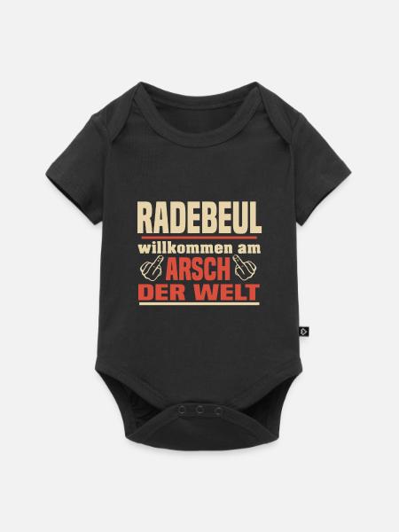 Radebeul - Baby Premium Kurzarmbody - Schwarz