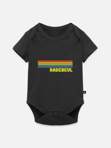 Radebeul - Baby Premium Kurzarmbody - Schwarz