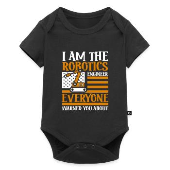 Machine Gear Engineer Technician - Baby Premium short-sleeve bodysuit - black - Front
