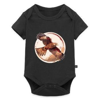 Red kite bird of prey - Baby Premium short-sleeve bodysuit - black - Front