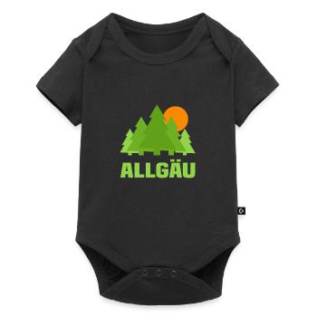 Allgäu - Baby Premium Kurzarmbody - Schwarz - Vorne