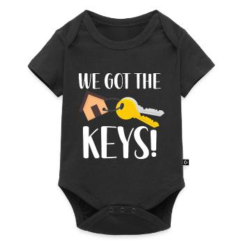 Wir haben die Schlüssel - Baby Premium Kurzarmbody - Schwarz - Vorne