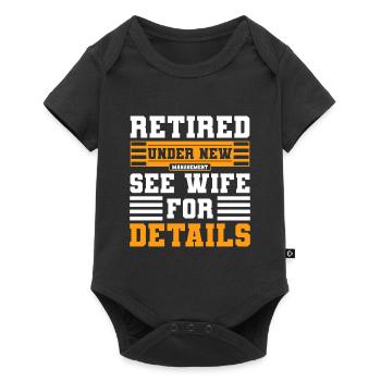 Retirement Pensioner Grandfather - Baby Premium short-sleeve bodysuit - black - Front