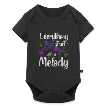 Music, Passion, Singing, Singing - Baby Premium short-sleeve bodysuit - black - Front