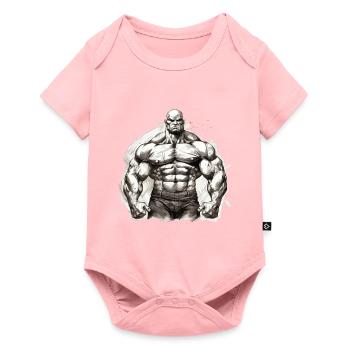 Bodybuilding Bodybuilders Weightlifting Weight Training - Baby Premium short-sleeve bodysuit - rose - Front