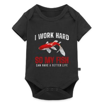 Aquarium, Sea, Swimming, Ornamental Fish - Baby Premium short-sleeve bodysuit - black - Front