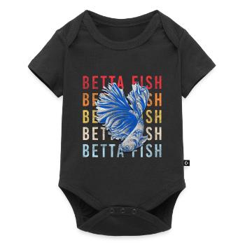Aquarium Aquarist Pets Ornamental fish - Baby Premium short-sleeve bodysuit - black - Front