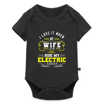 E-Scooter Stromer Scooter Sport Hybrid - Baby Premium short-sleeve bodysuit - black - Front