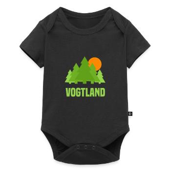 Vogtland - Baby Premium Kurzarmbody - Schwarz - Vorne